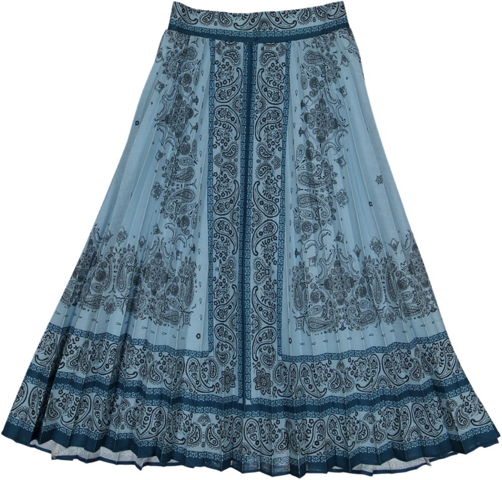 118-BUFFEL SKIRT-Blue