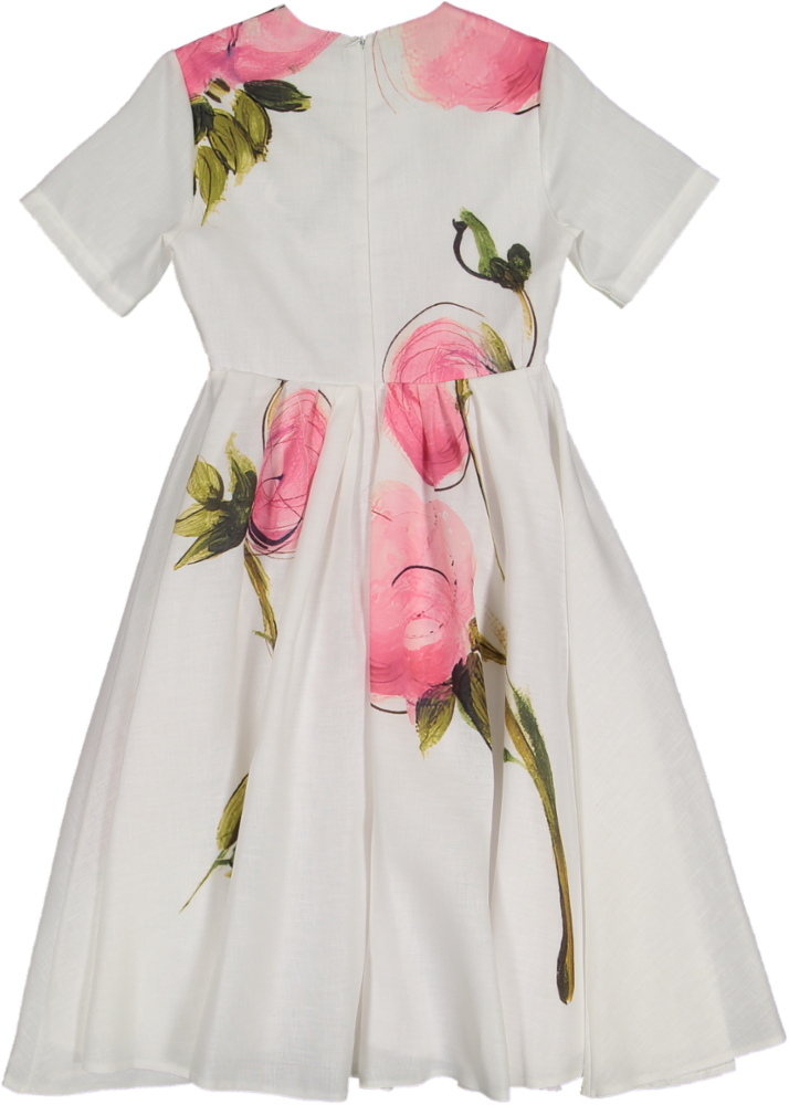 20-BEGONIA DRESS-White