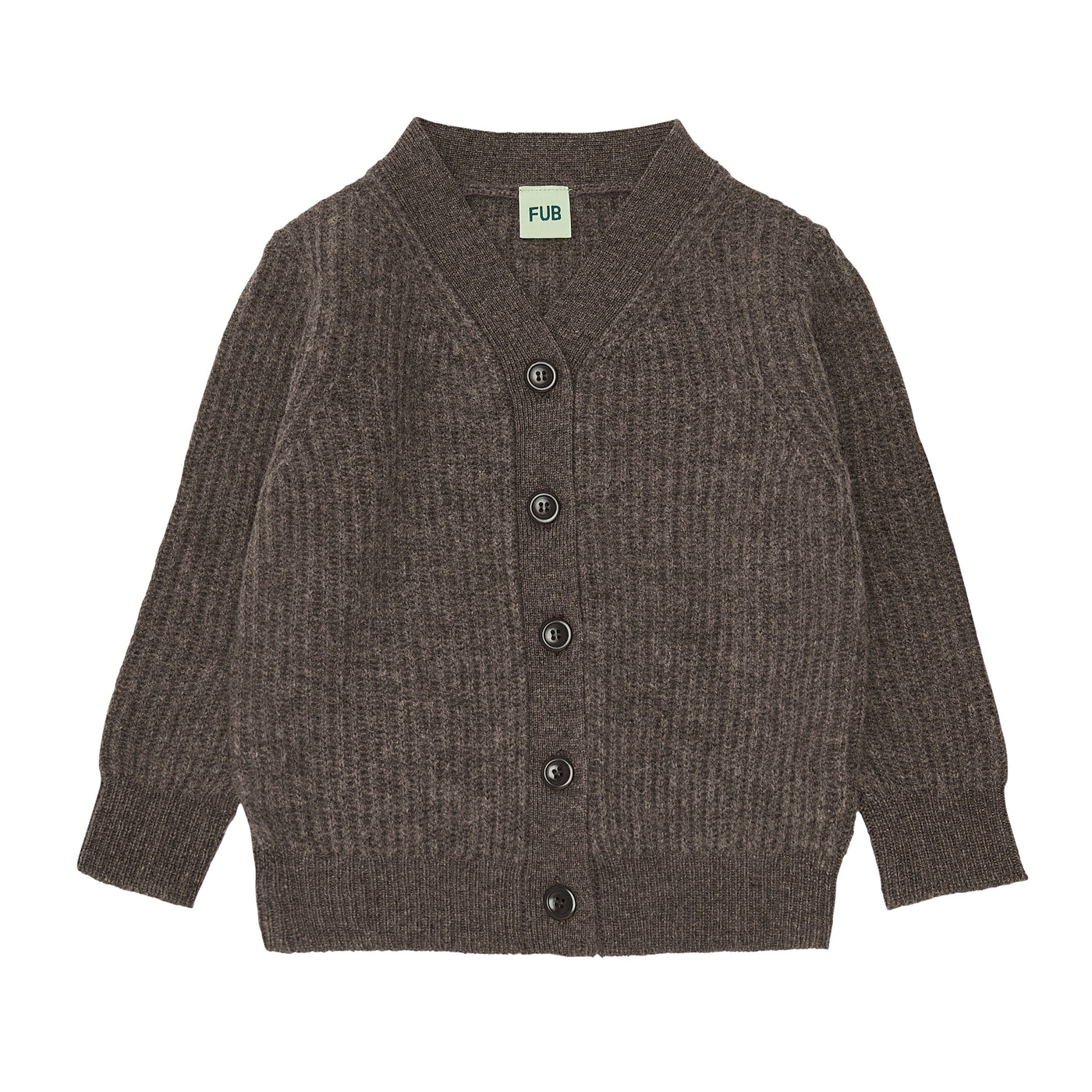 AW3222.Lambswool Cardigan-Pecan Melange
