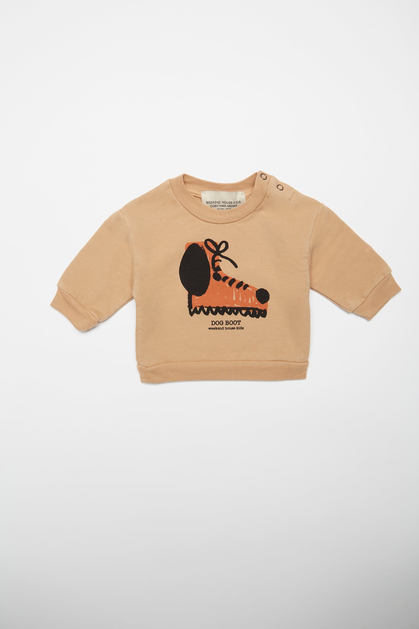630-SOFT BROWN-DOG BOOTS SWEATSHIRT