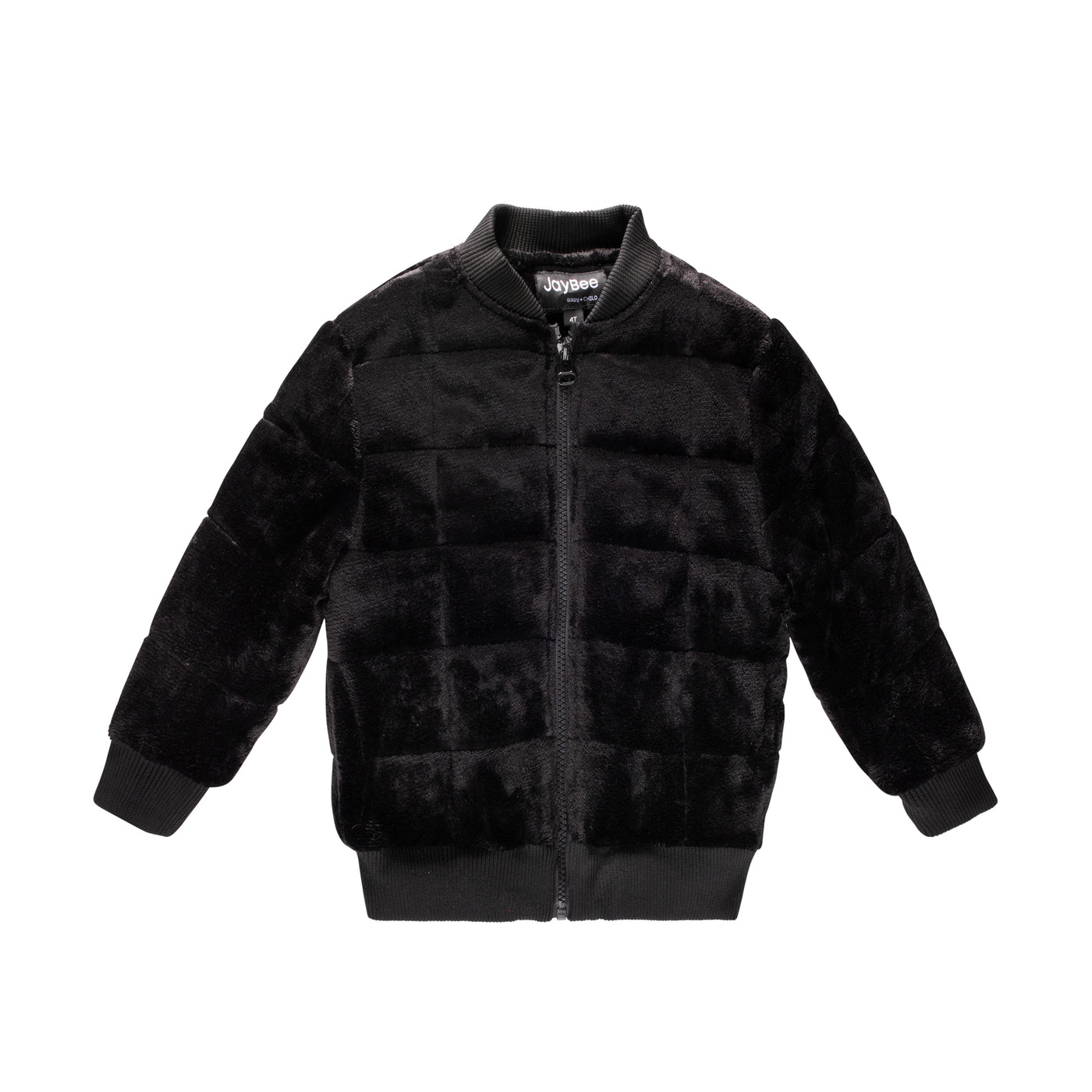 BOXED VELVET JACKET-Black