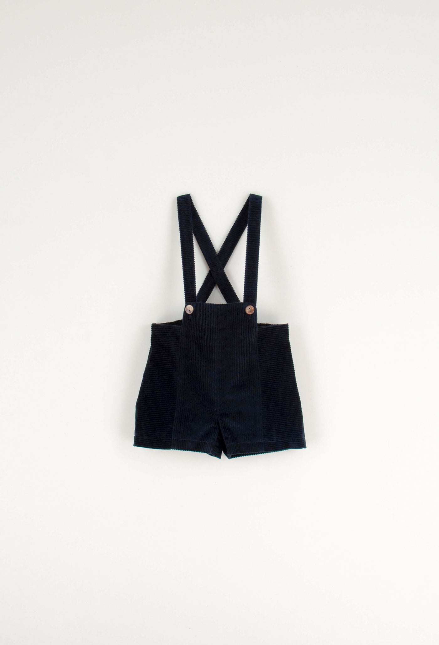 6.3 BLACK DUNGAREES W/CROSSOVER STRAPS