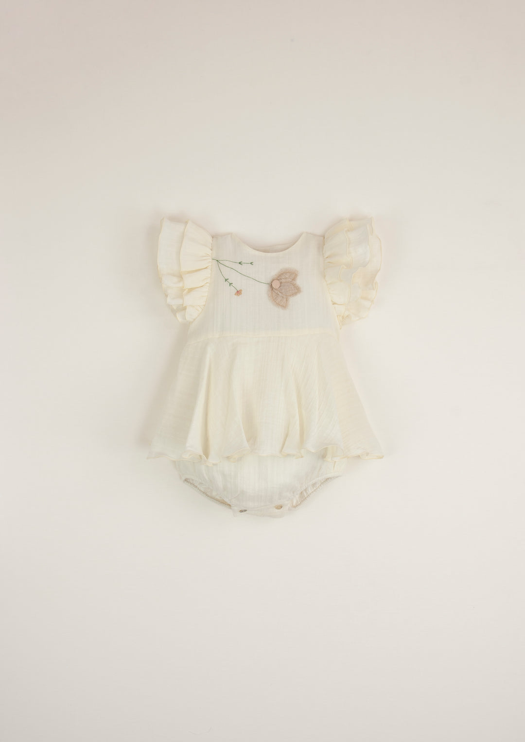 9.1 off-white romper suit w/ cape-style skirt