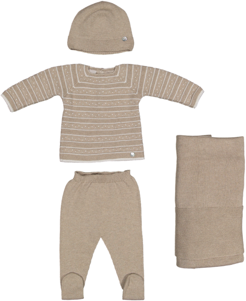 303-120187 SET-Light Brown/Cream